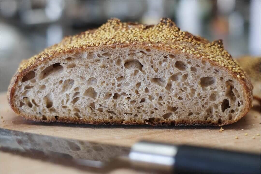 Tartine millet porridge sourdough