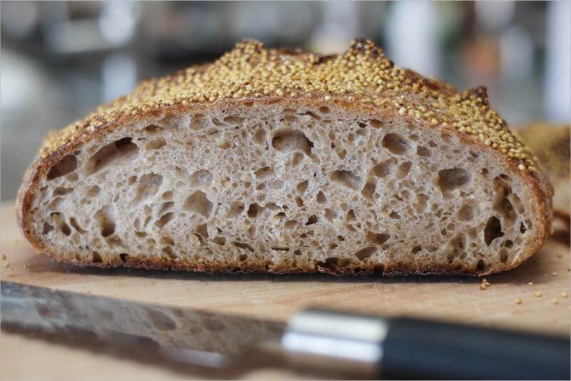 Tartine millet porridge sourdough