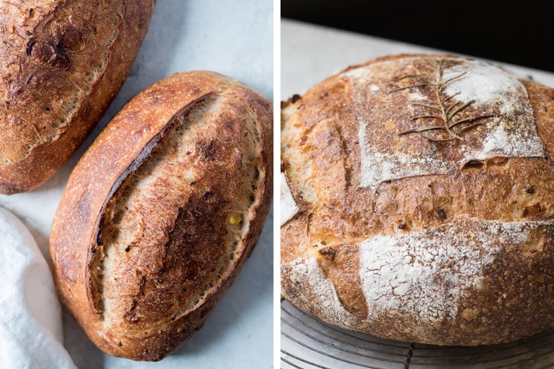 Sourdough with Roasted Potato and Rosemary via @theperfectloaf