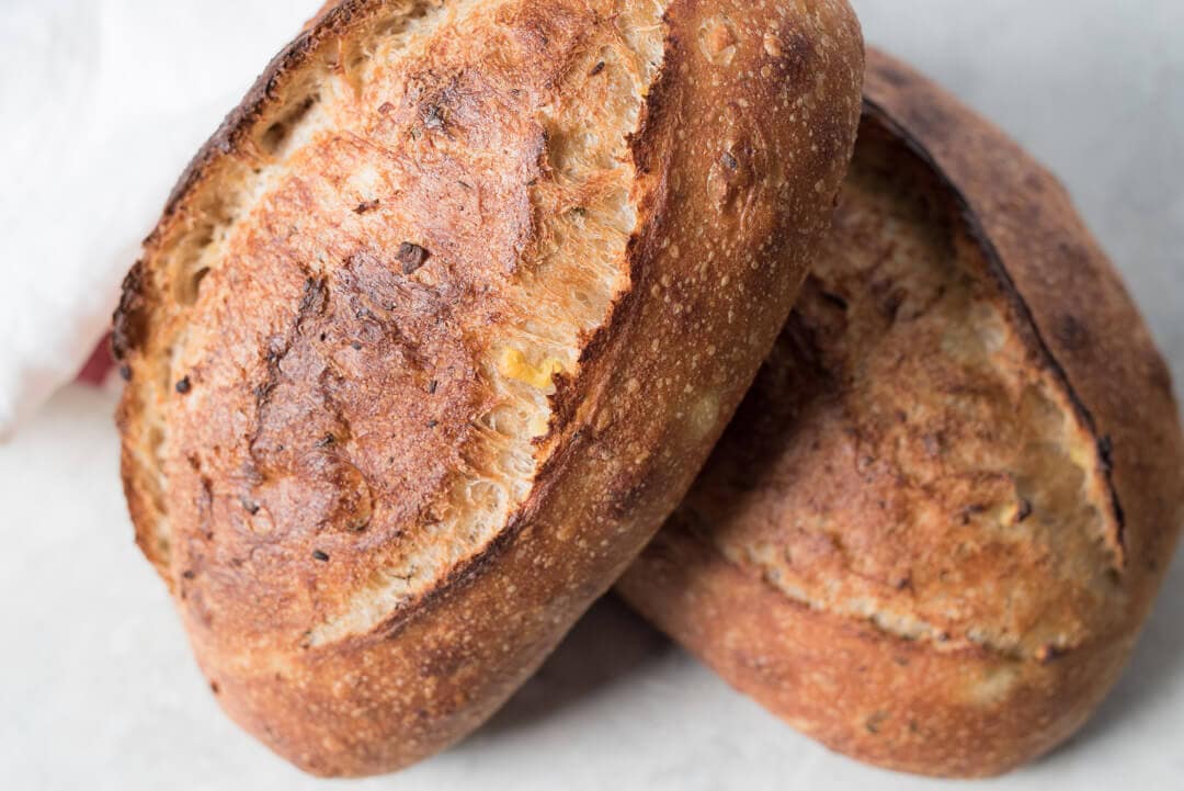 Sourdough with Roasted Potato and Rosemary via @theperfectloaf