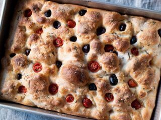 A Simple Focaccia via @theperfectloaf