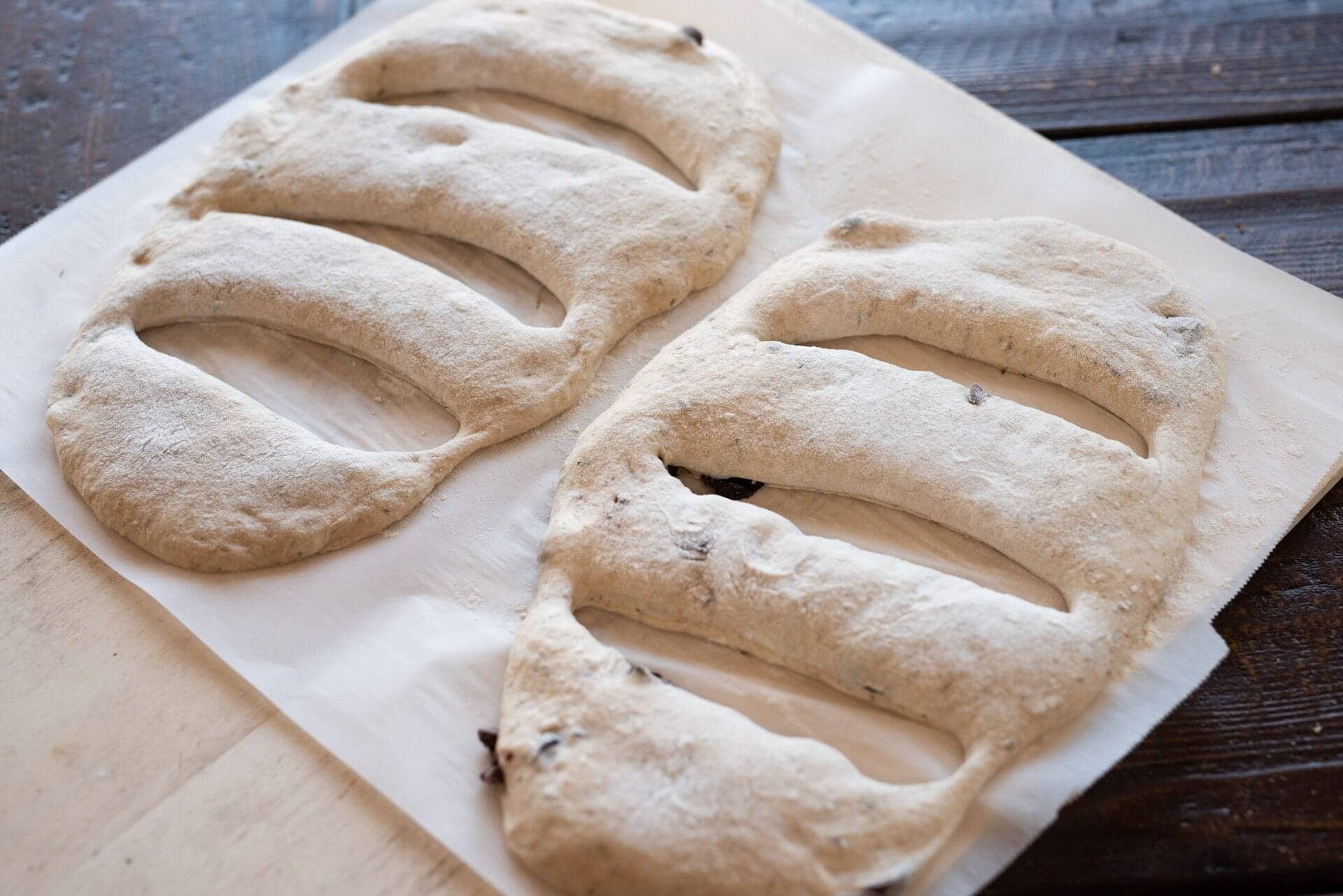 Sourdough Fougasse via @theperfectloaf
