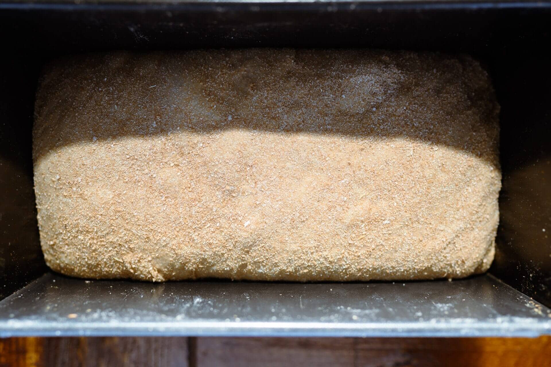Shaped whole grain spelt pan loaf