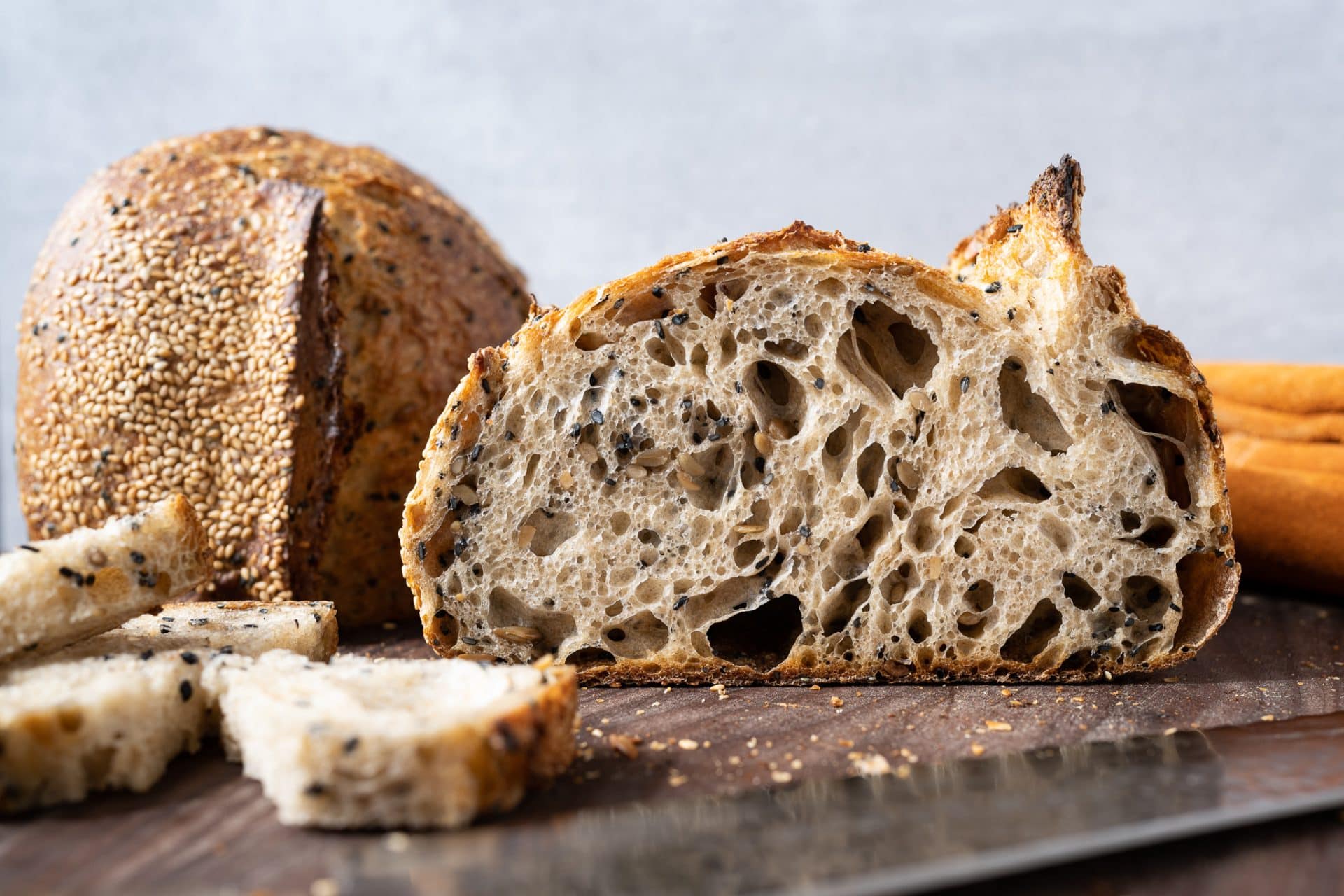 roasted sunflower and sesame bread