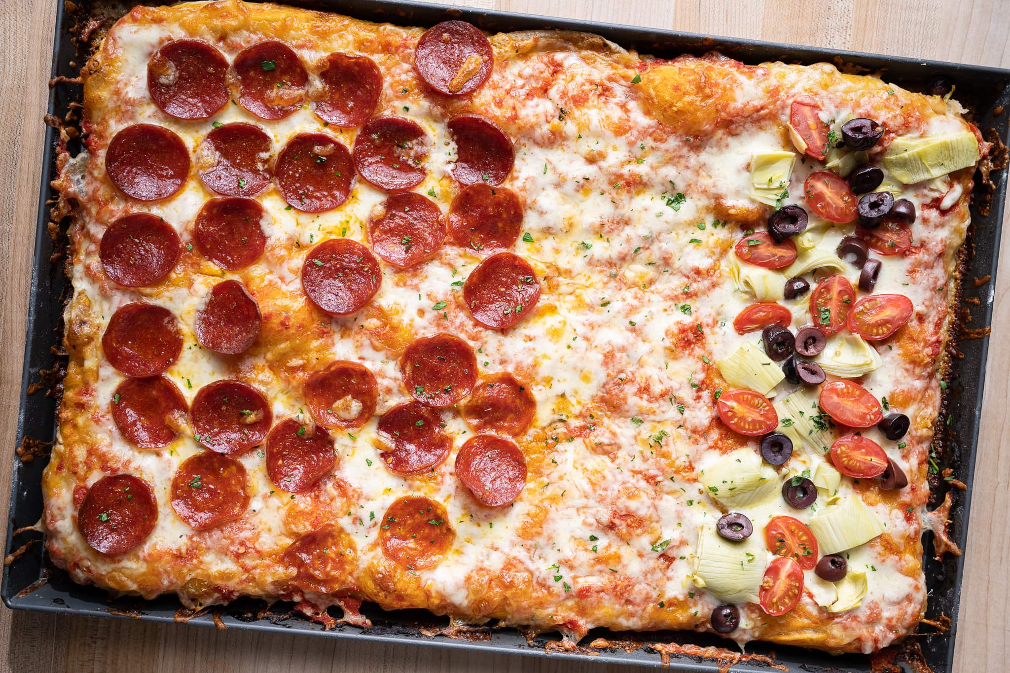 Sheet pan pizza