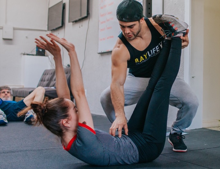 engage core personal trainer client