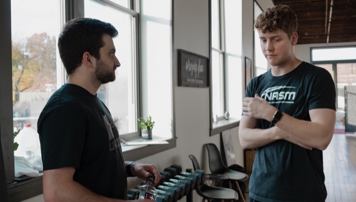 personal trainer client