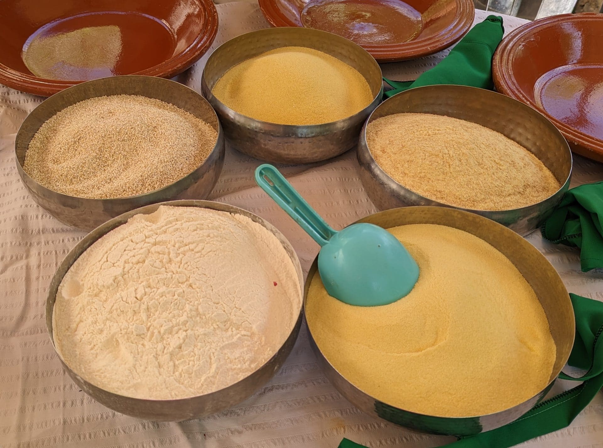 Various types of wheat in Morocco.