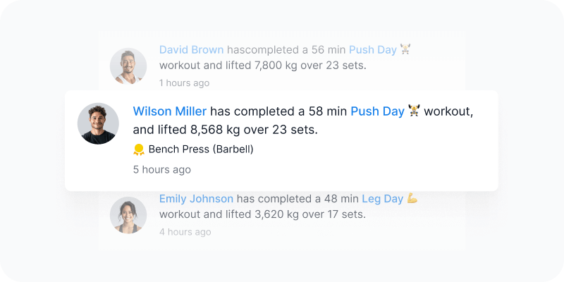 An overview of a coaching platform dashboard