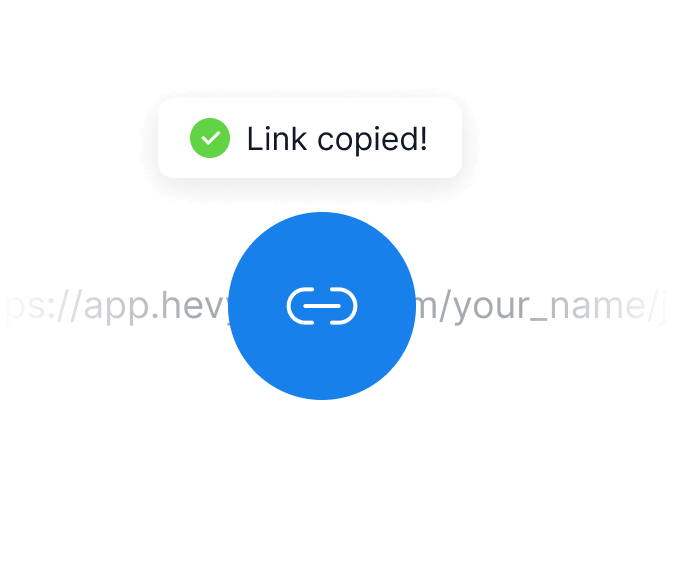 An overview of the generated invite link