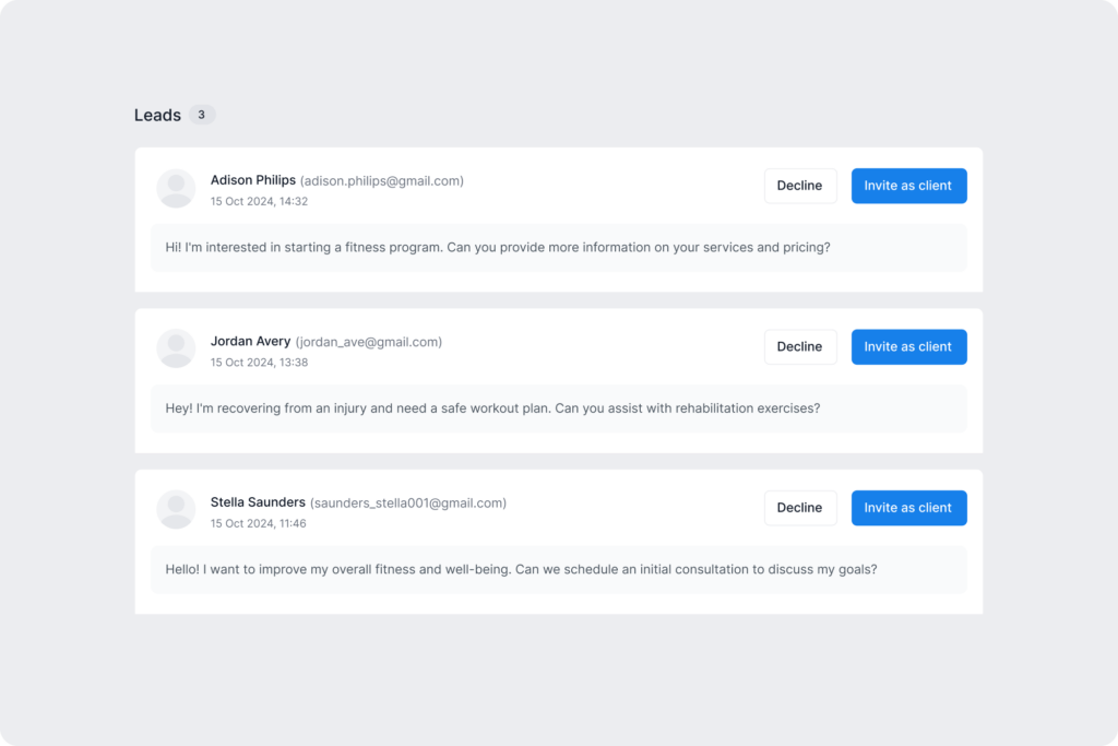 An overview of how to invite new coaching clients