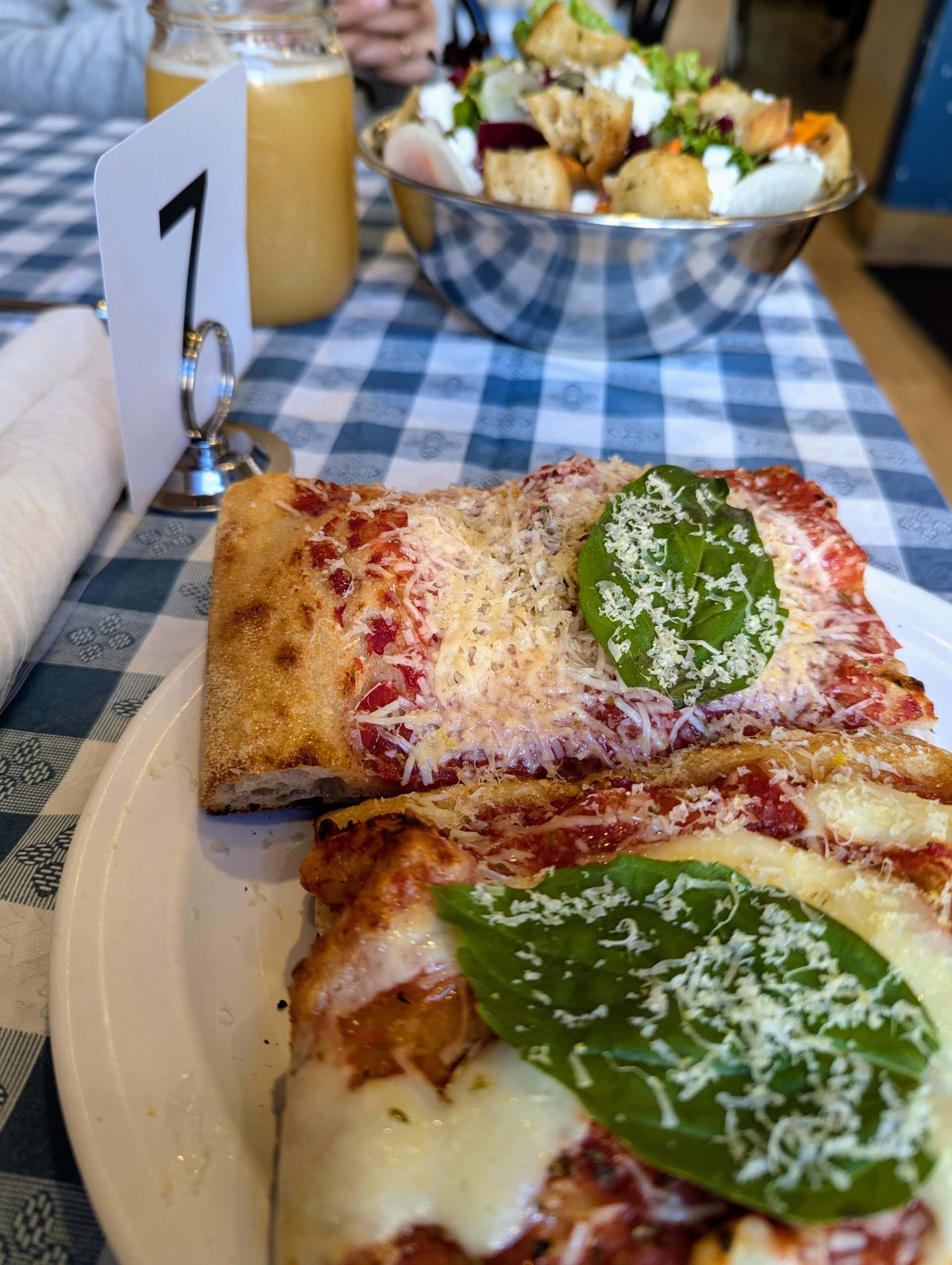 Sourdough pizza with whole grains.
