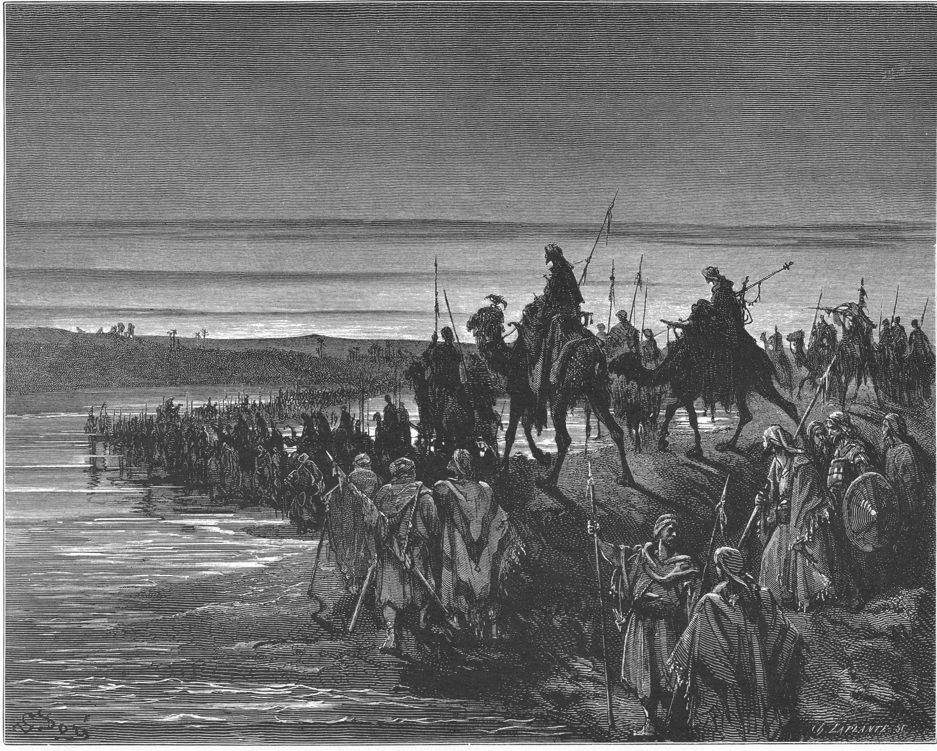 The Israelites Cross the Jordan River Gustave Doré (1832–1883)