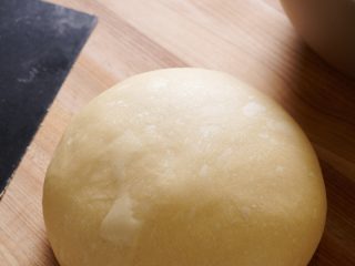 Fully mixed sourdough challah dough.