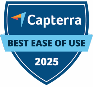 Capterra badge for Hevy Coach for best ease of use (2025)