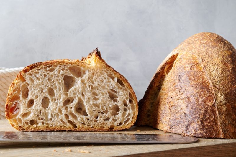 How to bake sourdough bread with an open crumb