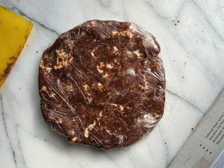 Sourdough discard cocoa galette crust